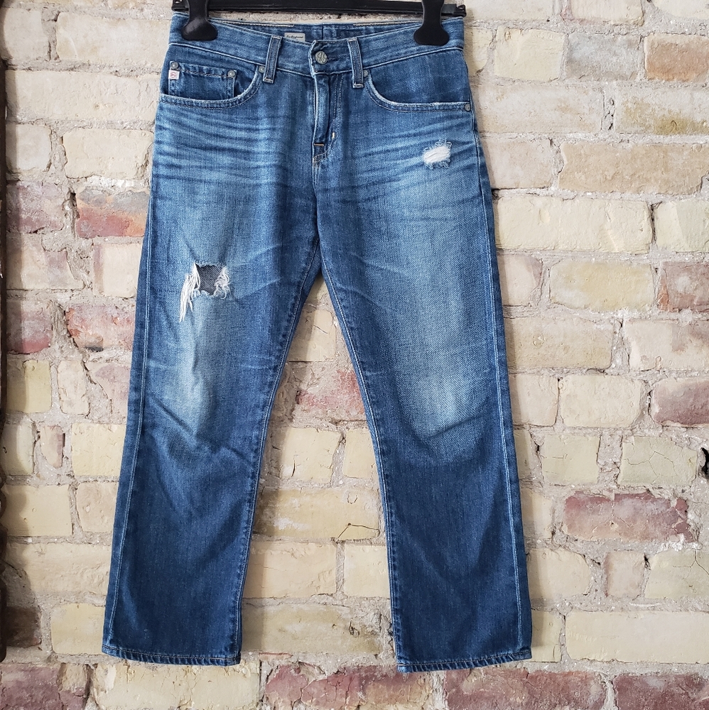 AG denim ex-boyfriend crop size 25
